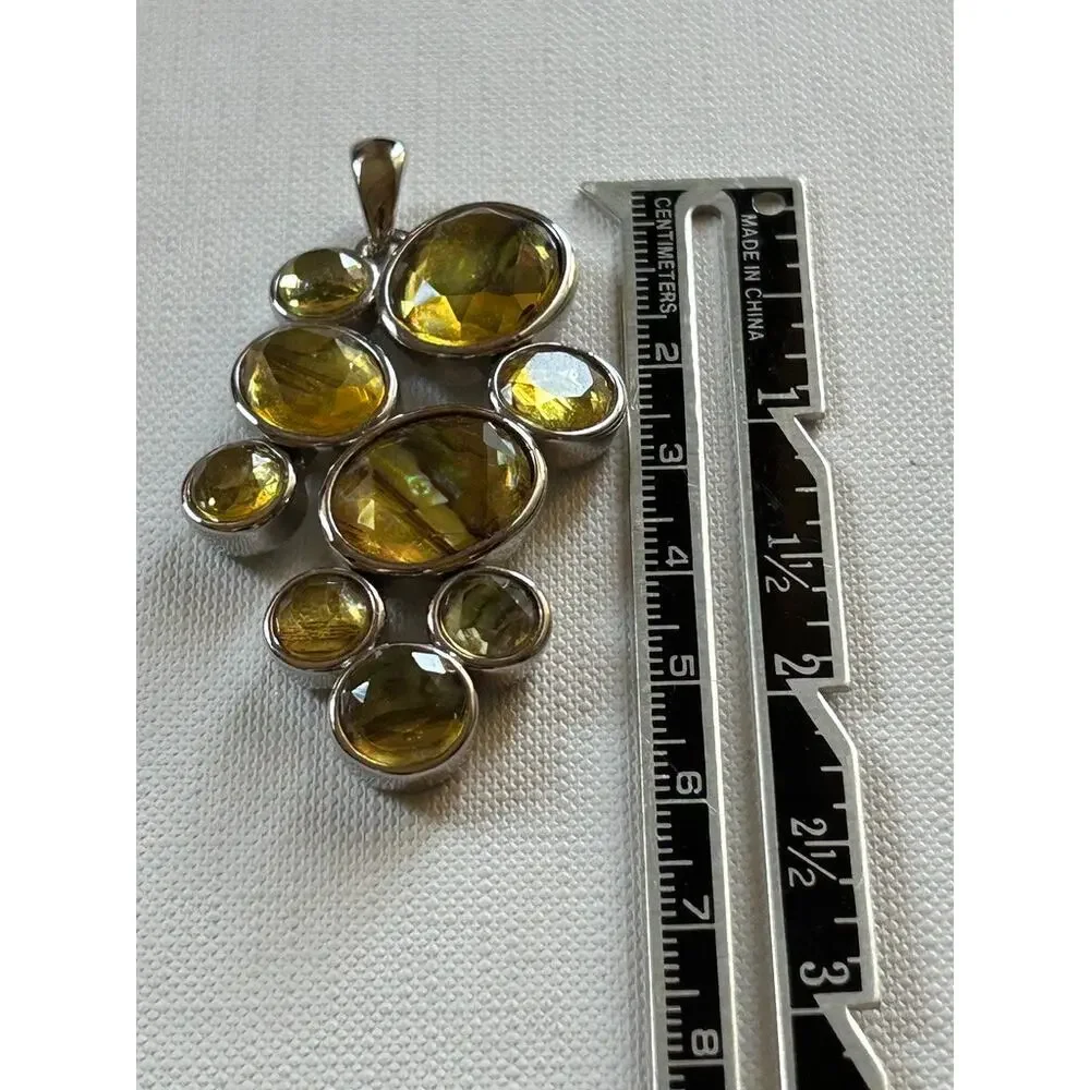 Lia Sophia Silver Tone Abstract Pendant